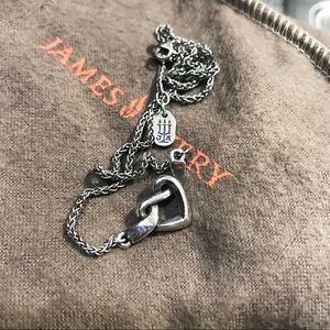 James Avery heart knot necklace